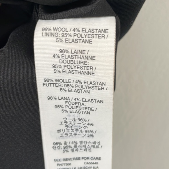 J.Crew Black Dress in Lightweight Italian Wool - Picture 5 of 5